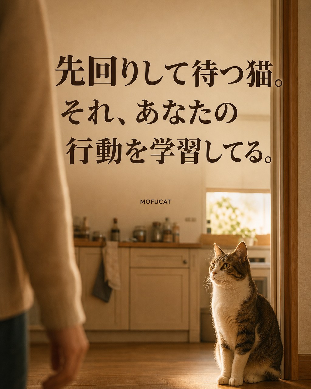 猫が先回りして待つ理由｜行動を学習してる