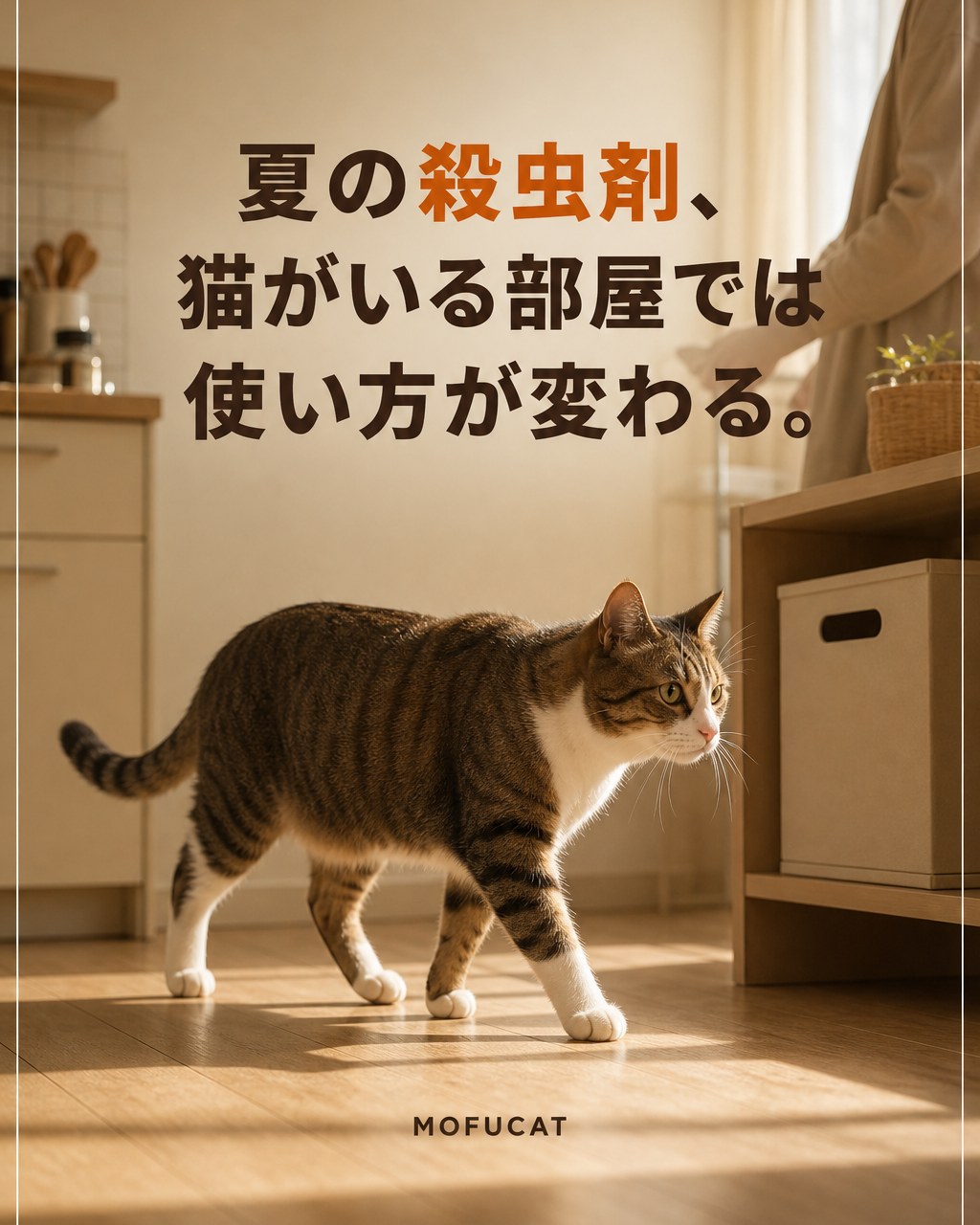 猫がいる部屋での夏の殺虫剤の使い方｜「置くだけなら平気」じゃない