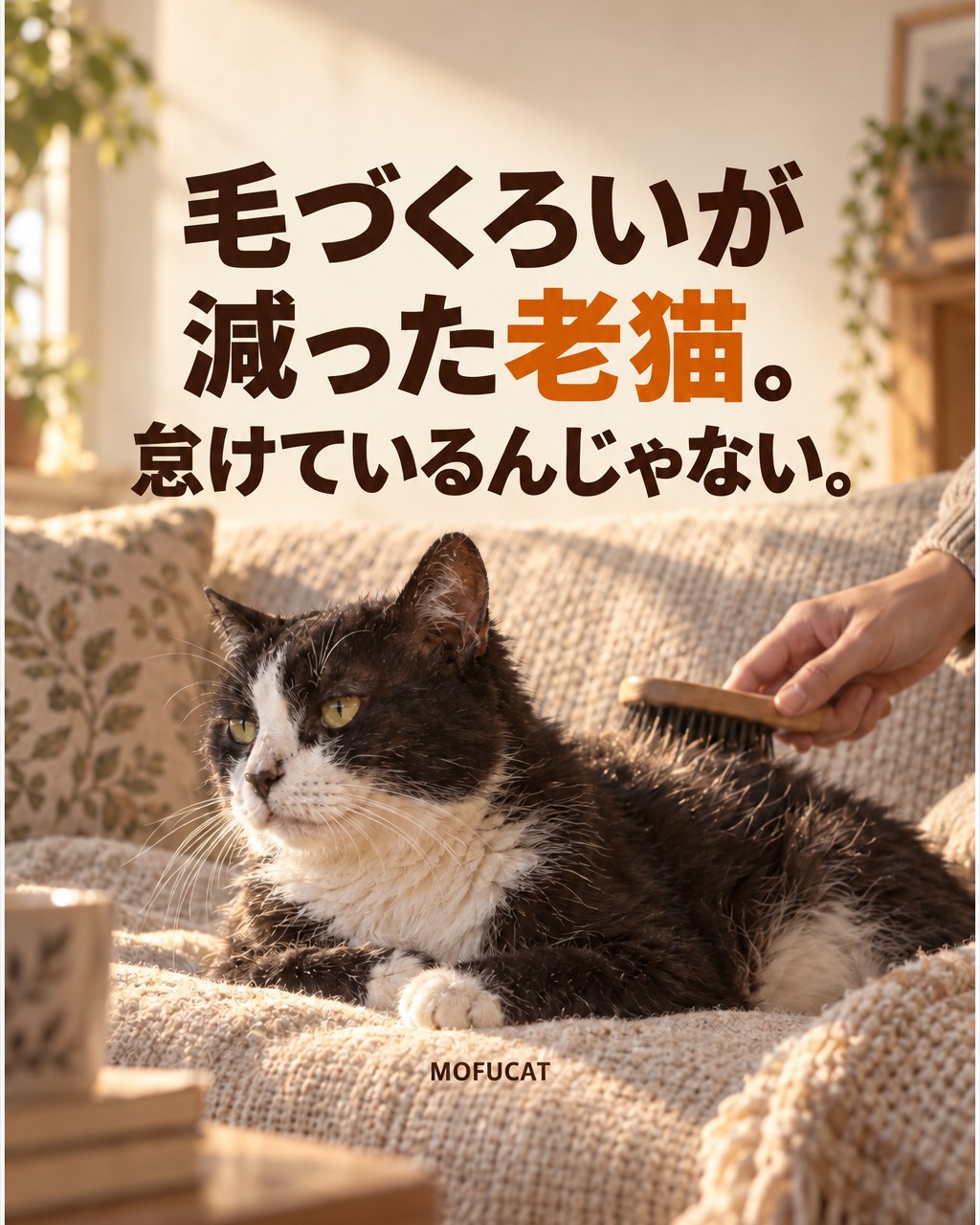 老猫の毛づくろいが減った理由｜怠けているわけじゃない