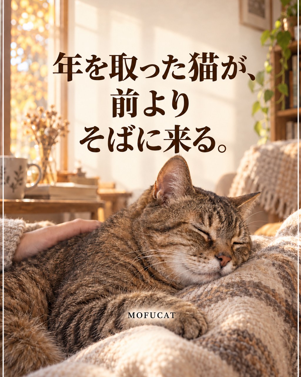 年を取った猫が前よりそばに来る理由｜シニア猫の気持ち
