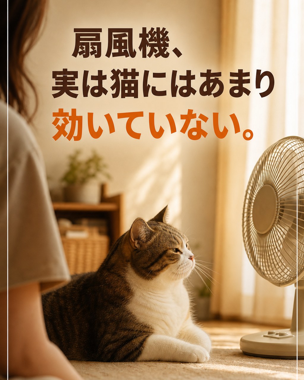 猫に扇風機が効かない理由｜涼しいわけじゃない