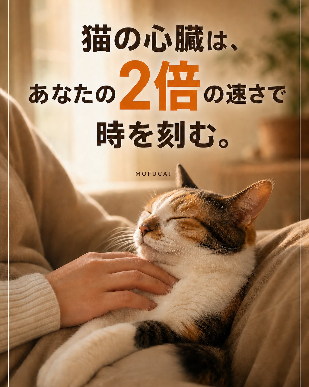 猫の心臓は2倍の速さで時を刻む｜同じ時間を生きてるわけじゃない