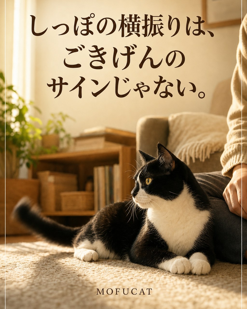猫がしっぽの横振りをしている理由｜ごきげんのサインじゃない