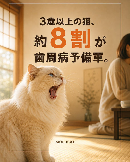 3歳以上の猫が歯周病予備軍になる理由｜虫歯にならない猫も進む