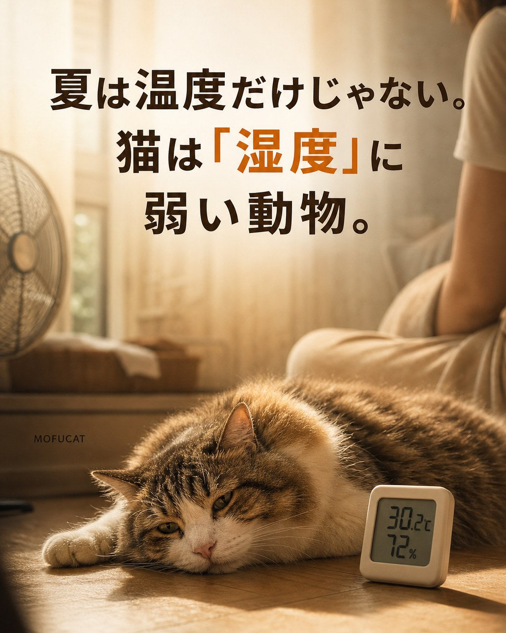 夏に猫が湿度に弱い理由｜温度だけじゃない