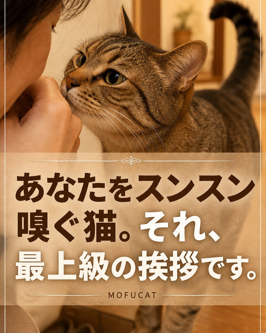 猫がスンスン嗅ぐ理由｜最上級の挨拶です
