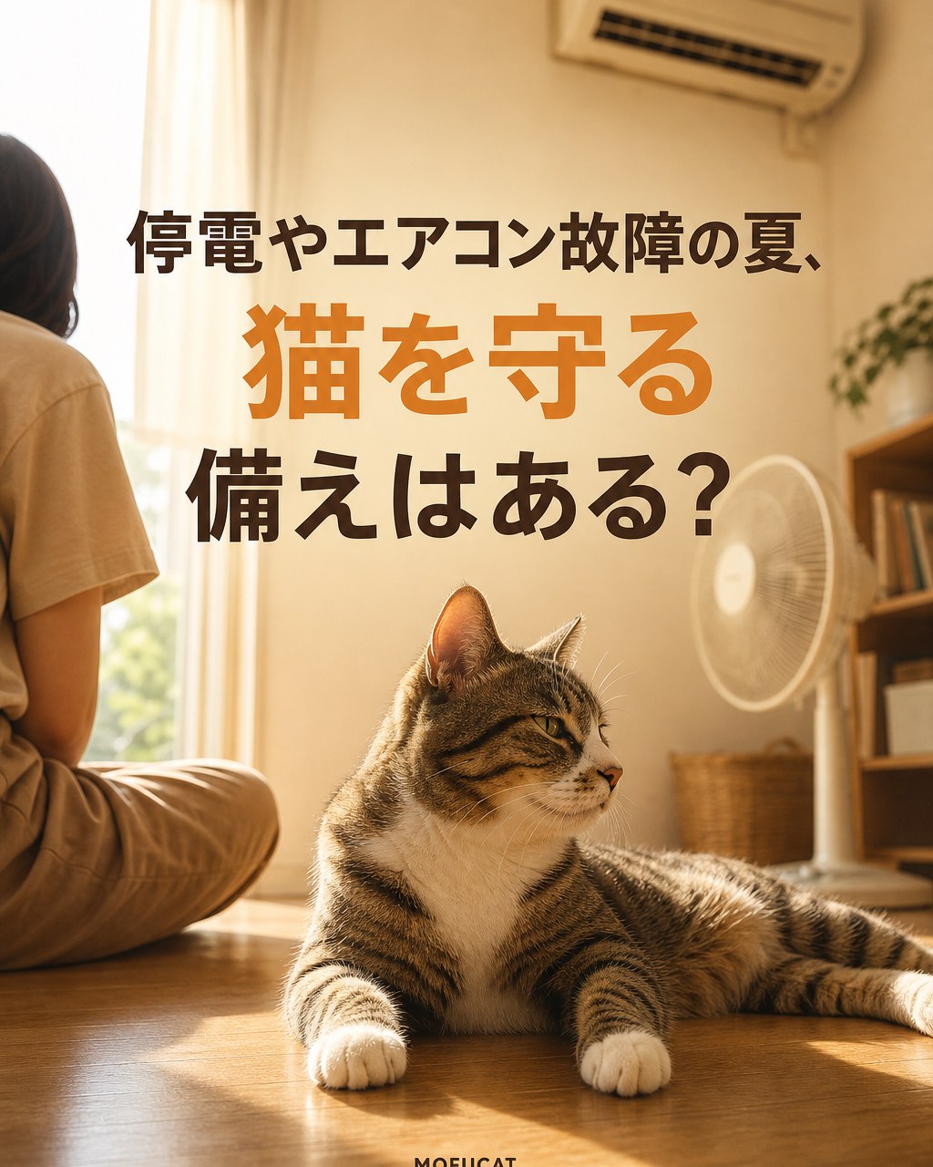 停電やエアコン故障の夏、猫を守る備えはある？｜エアコン頼みは危険