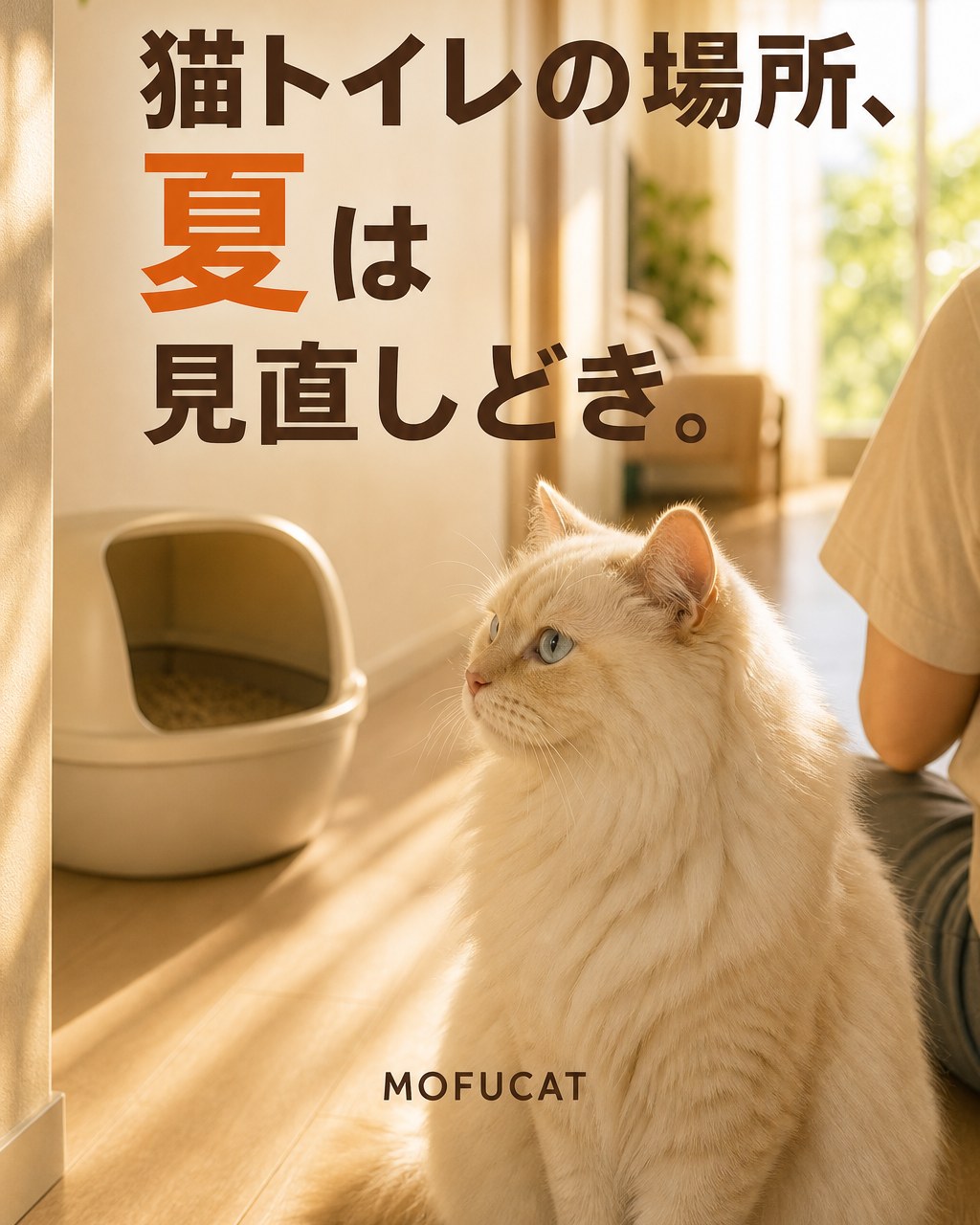 猫トイレの場所、夏は見直しどき