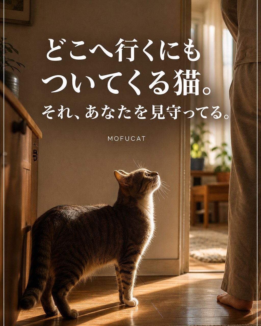 どこへ行くにも猫がついてくる理由｜あなたを見守ってる