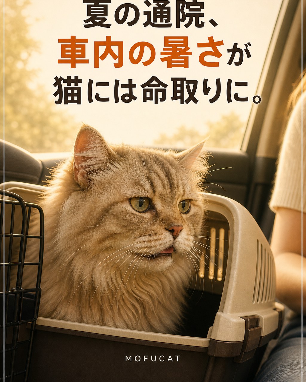 夏の通院で車内の暑さが猫に命取りになる理由｜短時間でも危険