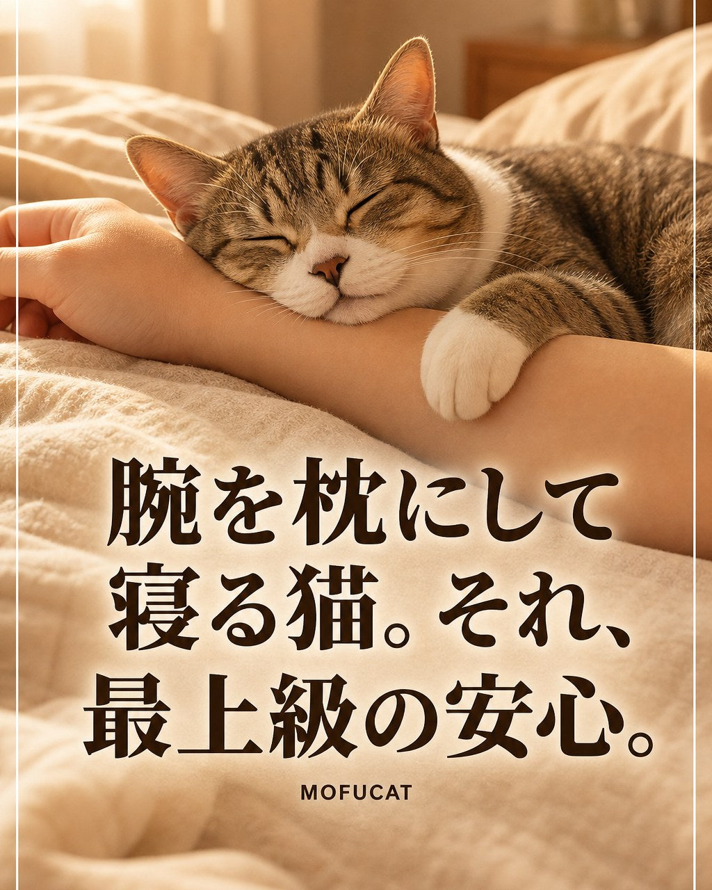猫が腕を枕にして寝る理由｜最上級の安心