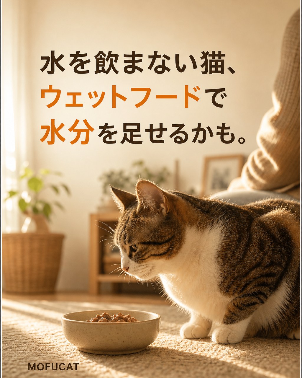 猫が水を飲まない理由｜ウェットフードで水分を足せるかも