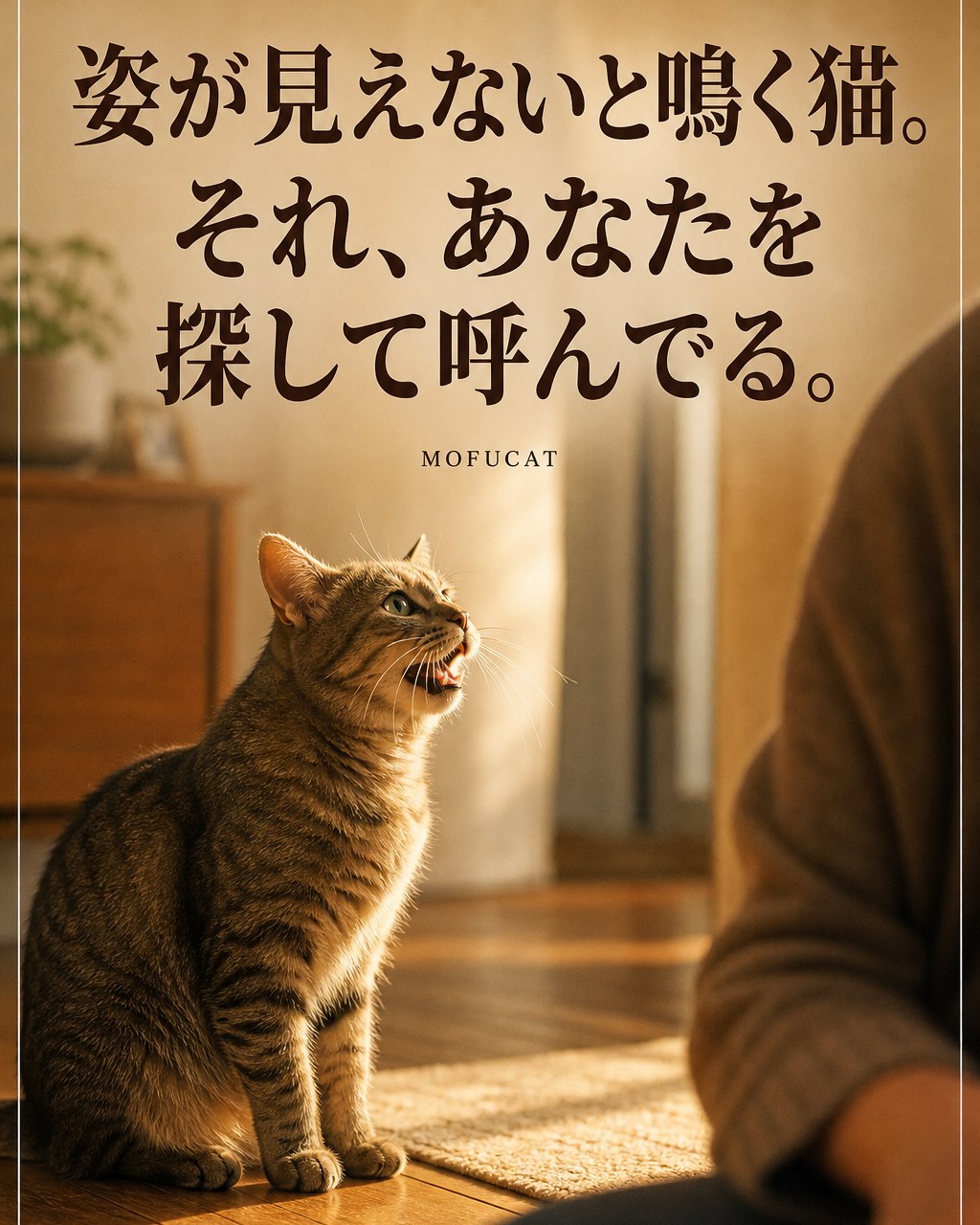 姿が見えないと猫が鳴く理由｜あなたを探して呼んでいる