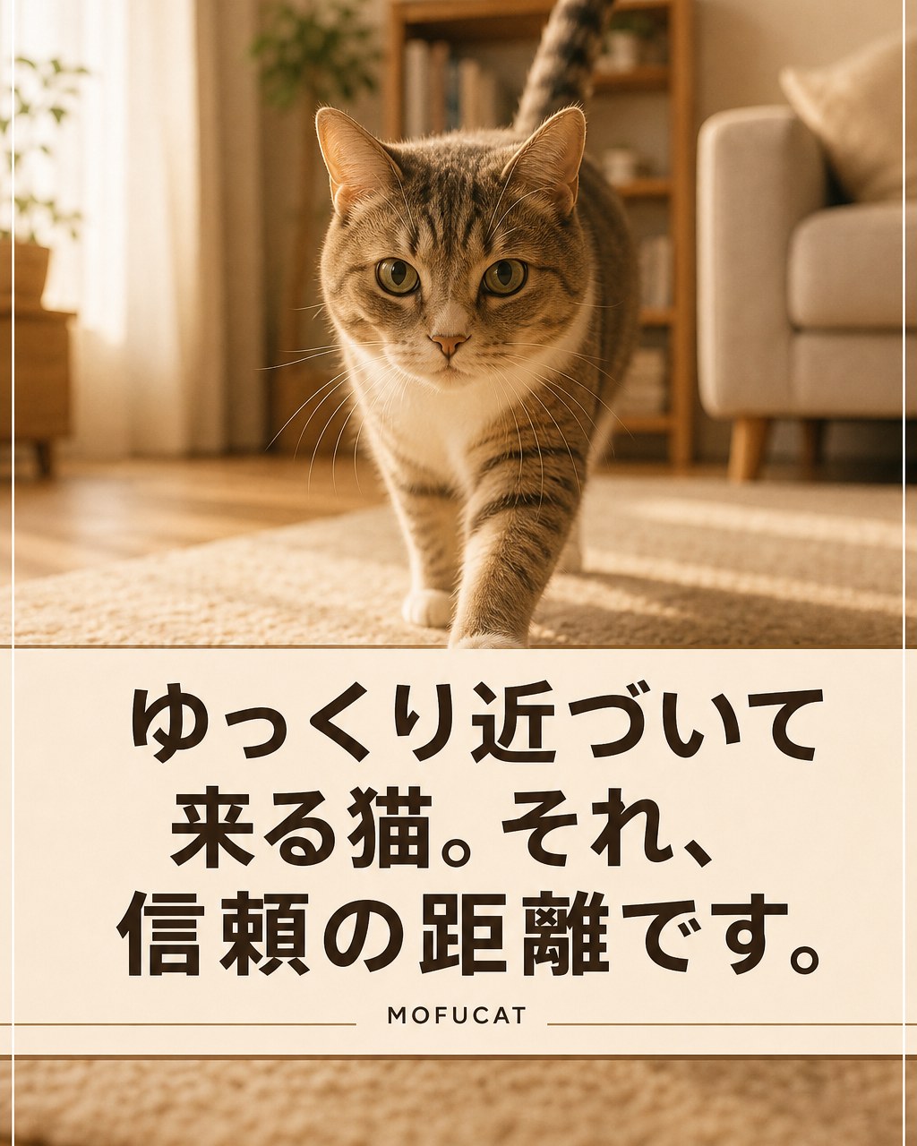猫がゆっくり近づいて来る理由｜信頼の距離です