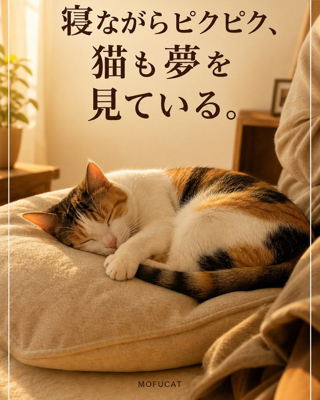 猫が寝ながらピクピクする理由｜具合が悪いわけじゃない