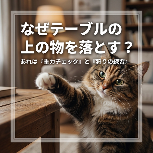 猫がテーブルの物を落とす理由とは？その心理を徹底解剖！