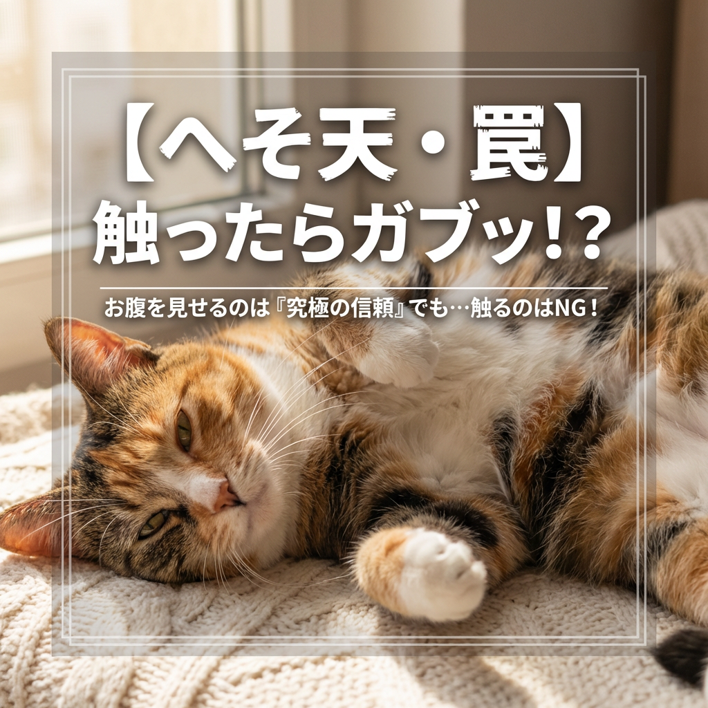 猫ちゃんのお腹見せに秘められた信頼のサインを解説