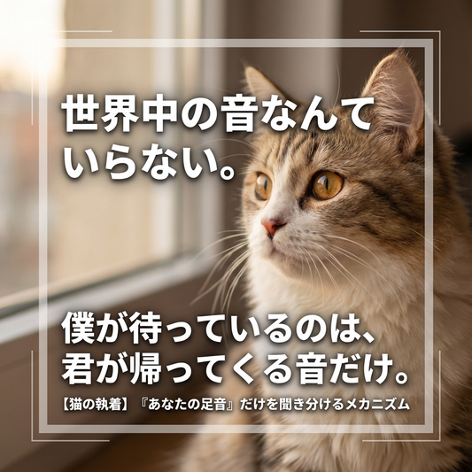 猫が「あなたの足音」を待ちわびる理由