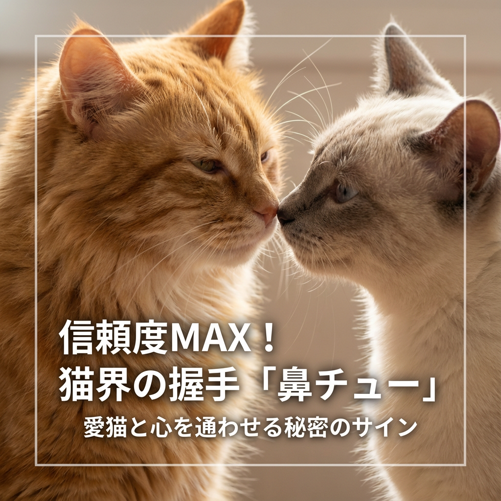 猫との信頼を深める！鼻チューの秘密