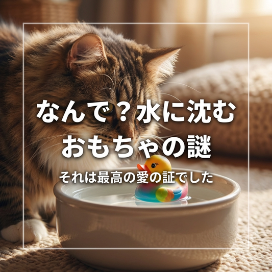 猫が水におもちゃを沈める理由とは？愛の供物の秘密