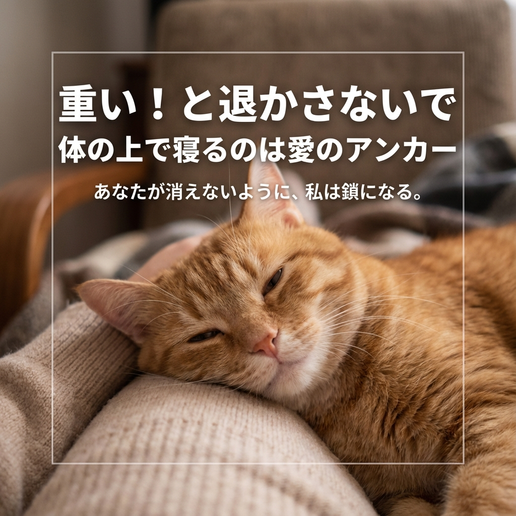 猫が体の上で眠る理由が示す深い愛情