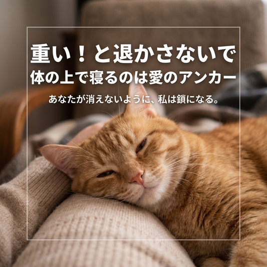 猫が体の上で眠る理由が示す深い愛情