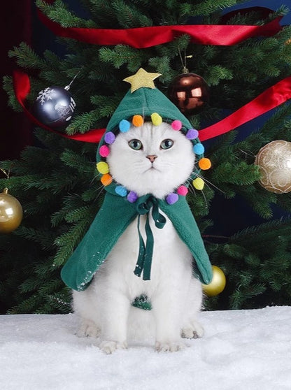 [Next day shipping/Christmas only] Christmas tree cat wear