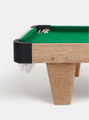 Billiard type cat toy [nail scratching board + cat teaser cue + felt ball]