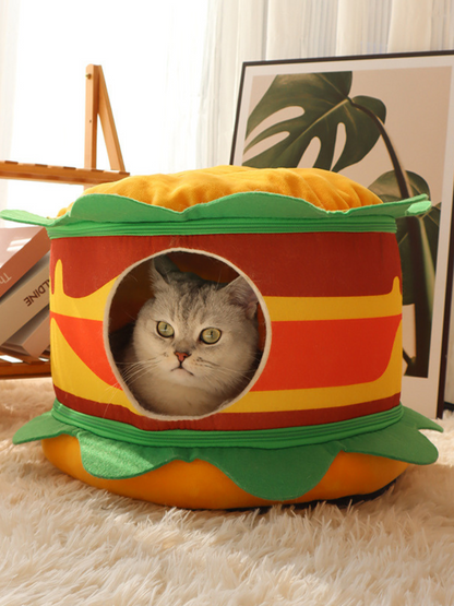 Hamburger shop cat bed [Hamburger potato] 