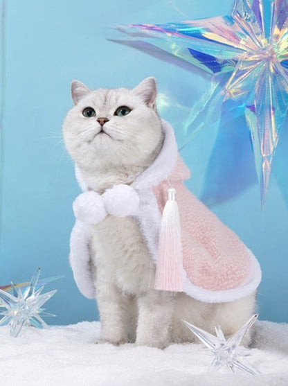 [Next day shipping/Christmas only] Pastel color Santa cat cosplay 