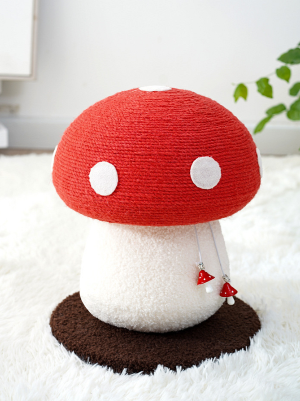 きのこストラップ付ききのこ爪とぎ