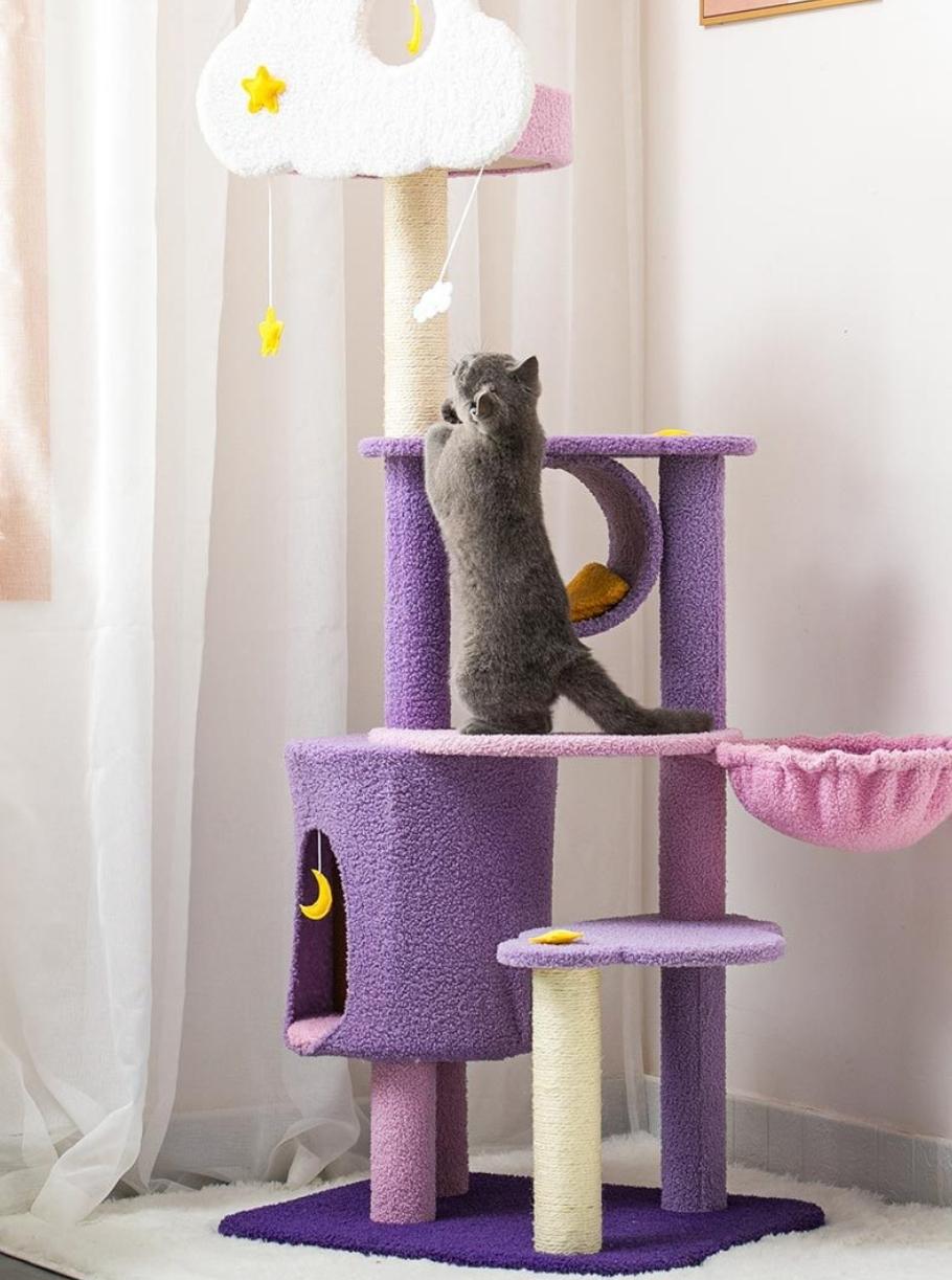 Yumekawa Night Sky Cat Tower 