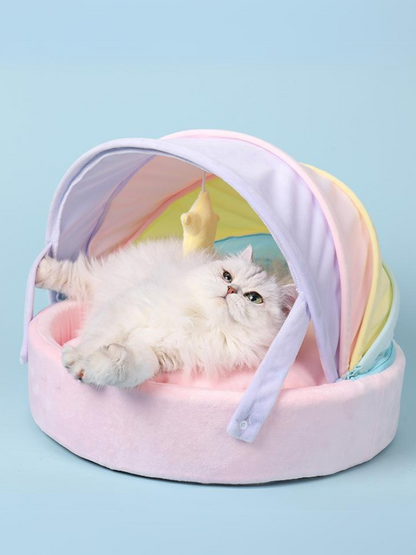 rainbow cat house