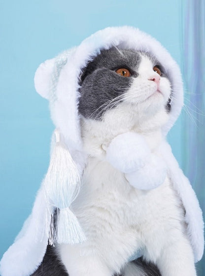 [Next day shipping/Christmas only] Pastel color Santa cat cosplay 