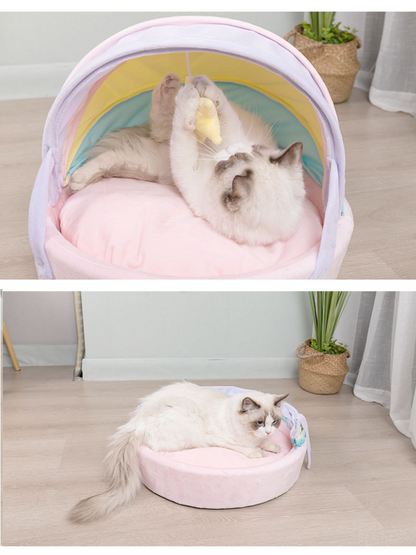 rainbow cat house