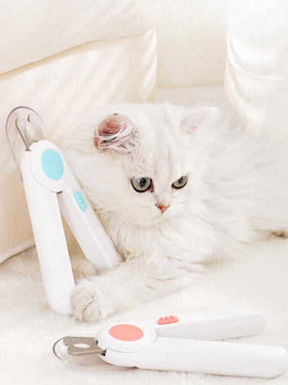 Glowing pet nail clipper [with LED light and nail file] 