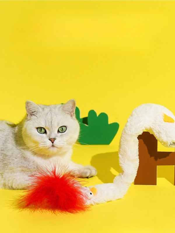 Mr. Chicken Stick Cat Toy 
