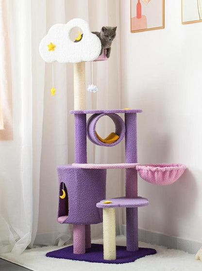 Yumekawa Night Sky Cat Tower 