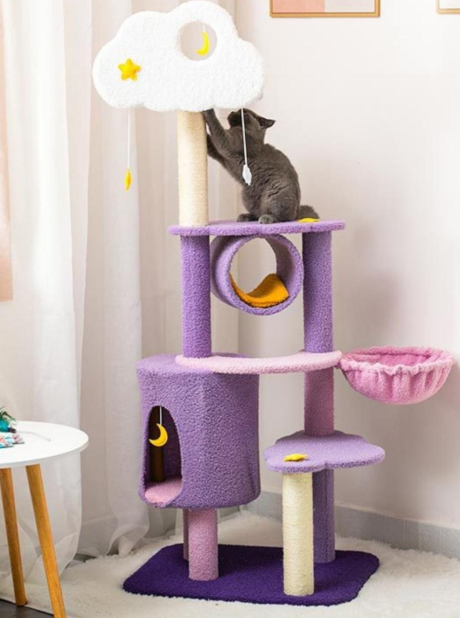 Yumekawa Night Sky Cat Tower 