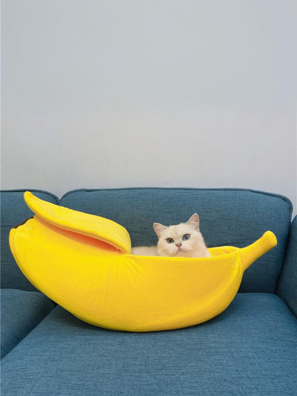 banana cat bed 