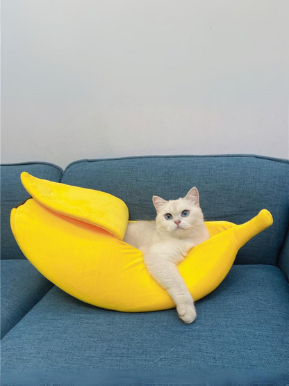 banana cat bed 