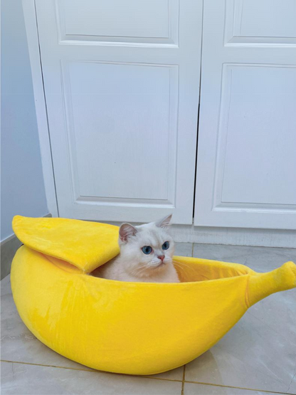 banana cat bed 