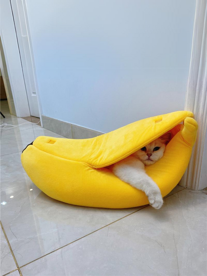 banana cat bed 