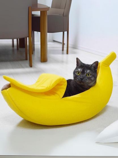 banana cat bed 