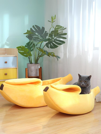 banana cat bed 