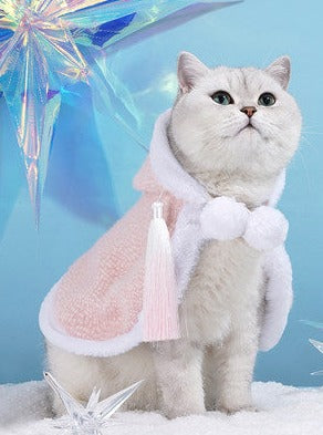[Next day shipping/Christmas only] Pastel color Santa cat cosplay 