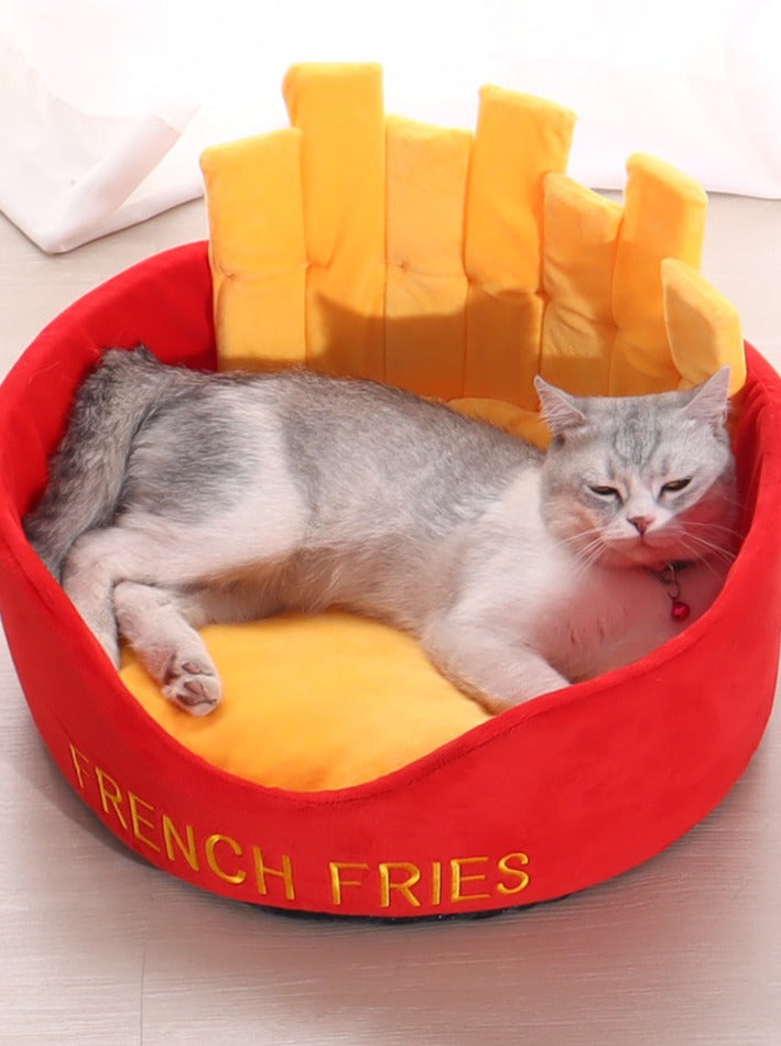 Hamburger shop cat bed [Hamburger potato] 