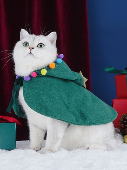 [Next day shipping/Christmas only] Christmas tree cat wear