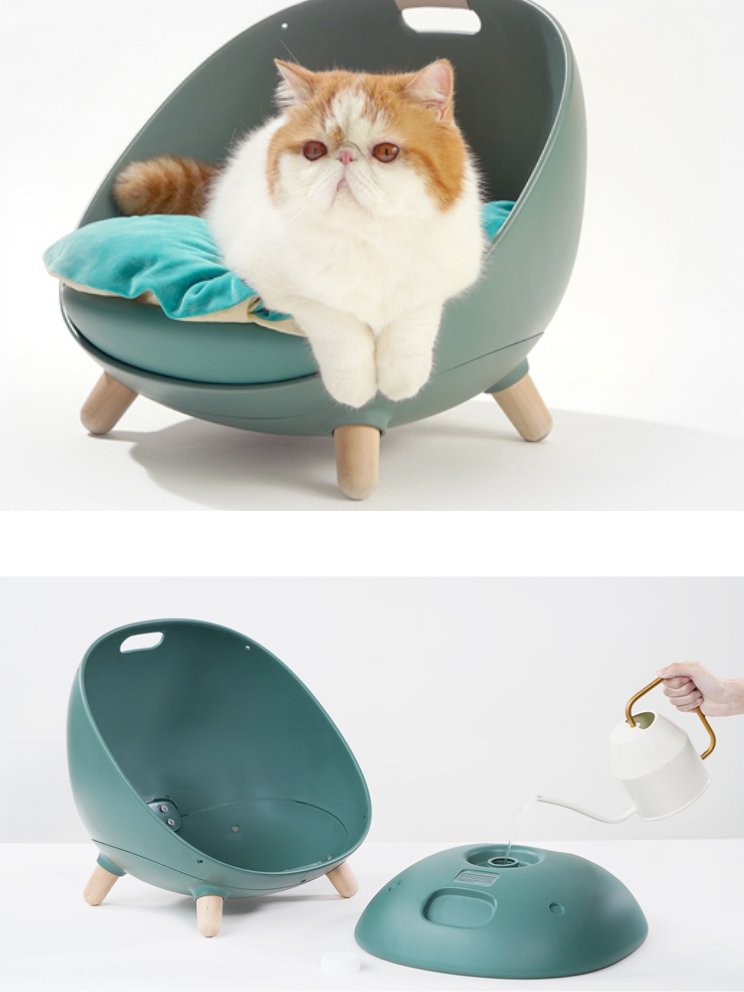 4 patterns cat bed with hot water bottle 
