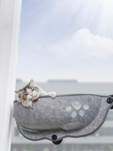 Cat bed for windows with paws